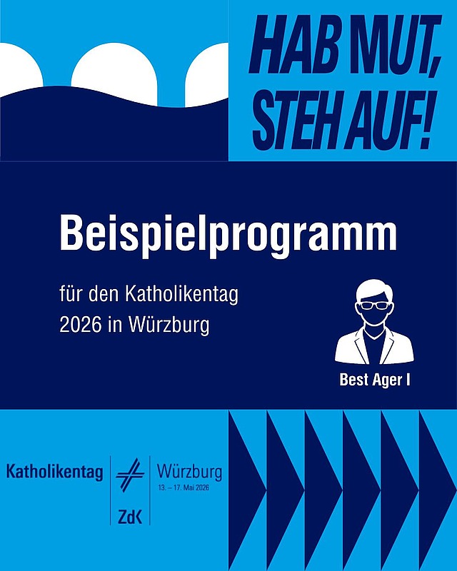 Beispielprogramm auf dem Katholikentag - für Best Ager I 

Stell dir dein eigenes Programm zusammen und wähle aus über 900 Veranstaltungen!
Wo? katholikentag.de/programm oder in der App (Name: Katholikentag)

Wie? Nutze den vierstelligen Webcode um über die Suche in der App oder im Web, um einen Programmpunkt zu finden und zu teilen

#katholikentag #würzburg #katholikentag2026 #programm