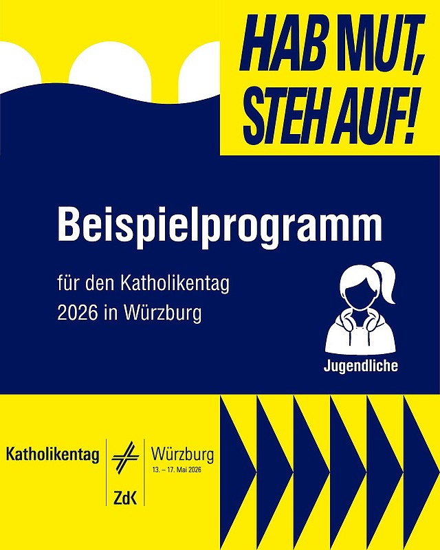 Beispielprogramm auf dem Katholikentag - für Jugendliche! 🔥

Stell dir dein eigenes Programm zusammen und wähle aus über 900 Veranstaltungen!
Wo? katholikentag.de/programm oder in der App (Name: Katholikentag)

Wie? Nutze den vierstelligen Webcode um über die Suche in der App oder im Web, um einen Programmpunkt zu finden und zu teilen

#katholikentag #würzburg #katholikentag2026 #programm