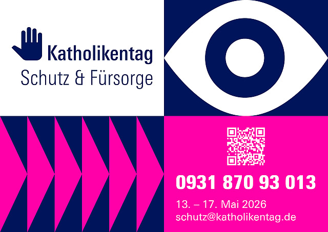 Fühlst Du dich unwohl?
Formen von Grenzverletzung, Diskriminierung und Gewalt haben beim Katholikentag keinen Platz!

Wenn Du während des Katholikentags Hilfe brauchst, wende dich an die Ansprechperson für Schutz und Fürsorge des Katholikentags Würzburg oder an externe, kooperierende Beratungsstellen.

- Die Ansprechperson des Katholikentags ist von 13.-17. Mai 2026 erreichbar
- 24h-Erreichbarkeit über 0931 870 93 013 oder unter schutz@katholikentag.de
- externe, kooperierende Beratungsstellen findest Du unter katholikentag.de/schutz

Mit der Teilnahme an jeglichen Veranstaltungen und Angeboten des Katholikentags verpflichtest Du dich, nach den Grundsätzen des Schutz- und Fürsorgekonzepts zu handeln.

#katholikentag #schutz #fürsorge