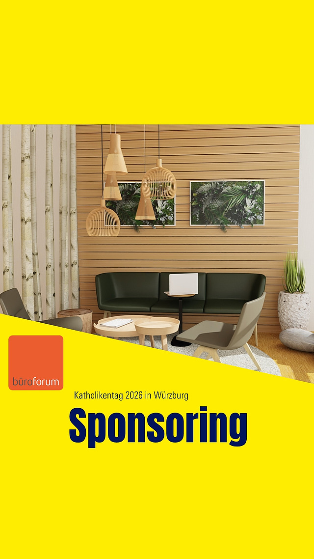 Hab Mut, steh auf! - nicht nur vom Stuhl, sondern auch für Veränderungen. ✨ 
Büroforum ist ein Full-Service Unternehmen für Büroeinrichtung mit einer klaren Mission: Das Einkaufserlebnis für Designmöbel, Leuchten und Accessoires im Internet neu zu gestalten und erlebbar zu machen. 

Was den Katholikentag und Büroforum verbindet? 
Unsere gemeinsame Leidenschaft für das, was wir tun. 💛 

Mut heißt, Räume neu zu denken - und genau das lebt Büroforum als unser Partner. 
Sie gestalten unsere Lounge mit ihren Möbeln und schaffen einen Ort, der zum Ankommen, Austauschen und Wohlfühlen einlädt. 

Danke für diese Zusammenarbeit! 🙌 

#katholikentag #partnerschaft #design #innovation #büroforum #würzburg