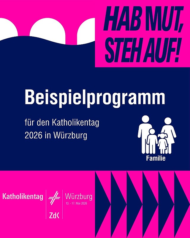 Beispielprogramm auf dem Katholikentag - für eine Familie! 👨‍👩‍👧‍👦

Stell dir dein eigenes Programm zusammen und wähle aus über 900 Veranstaltungen!
Wo? katholikentag.de/programm oder in der App (Name: Katholikentag)

Wie? Nutze den vierstelligen Webcode um über die Suche in der App oder im Web, um einen Programmpunkt zu finden und zu teilen 

#katholikentag #würzburg #katholikentag2026 #programm