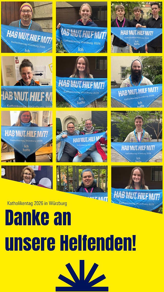 1.200 Helfende! DANKE ❤️
Ohne euch wäre das alles nicht möglich gewesen. Ihr habt den 104. Deutschen Katholikentag ganz besonders gemacht!
#Helfen #katholikentag #würzburg #katholikentag2026 #glaube