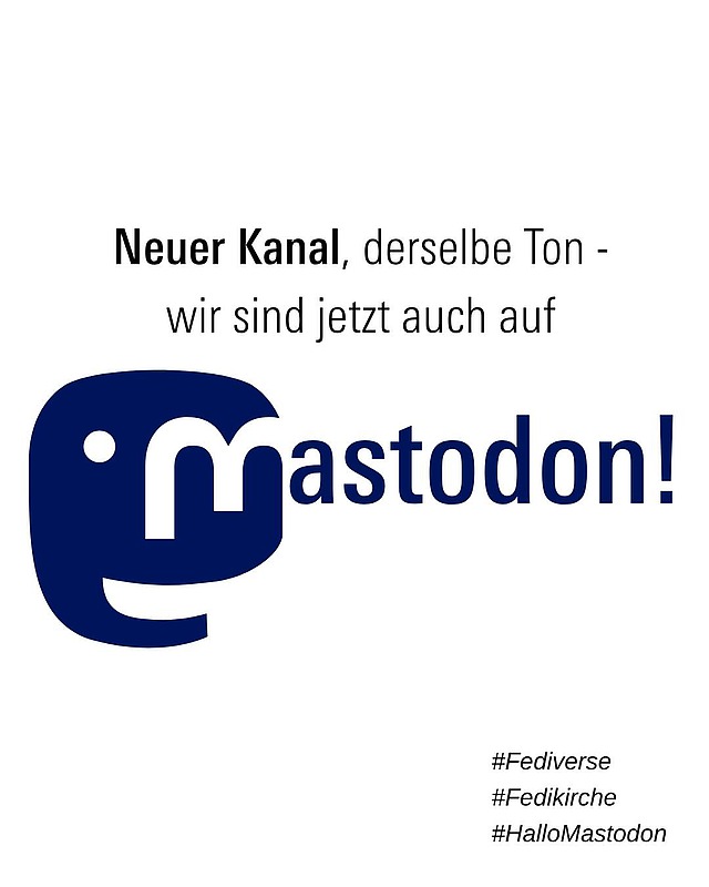 📢 Mastodon, wir sind jetzt auch da! *yippiee* 
 Folgt uns unter: https://katholisch.social/@Katholikentag 

Warum noch ein Kanal? Weil Mastodon vieles anders macht: 
Es ist dezentral organisiert ✨, datenschutzfreundlich 🔒 und frei von Algorithmen, die eure Timeline beeinflussen. 💬 

👉 Seid ihr denn schon auf Mastodon? 

#Mastodon #Fediverse #WirSindJetztAuchDa #katholikentag2026 #würzburg
