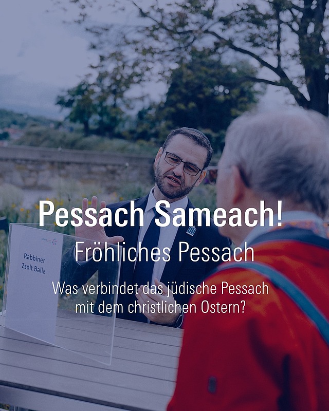 Pessach Sameach! ✡️🌿 
Pessach ist eines der wichtigsten und schönsten Feste im Judentum. Das christliche Osterfest hat sich historisch aus dem jüdischen Pessach entwickelt: Pessach erinnert an die Befreiung des Volkes Israel aus der Sklaverei in Ägypten. Ostern feiert die Auferstehung Jesu Christi. 
In vielen Sprachen leitet sich der Name für Ostern von „Pessach“ ab (z. B. Pâques, Pasqua). Auch in der Osternacht wird die Befreiung Israels aus Ägypten erzählt und mit der Erlösung durch Jesus Christus in Verbindung gebracht. Traditionen wie Lamm und Wein zeigen ebenfalls die gemeinsamen Wurzeln. 

🤝 Pessach und Ostern stehen für Befreiung, Hoffnung und Erlösung. 

Beim Katholikentag legen wir großen Wert auf interreligiösen Austausch und bieten zahlreiche Programmpunkte zum jüdisch-christlichen Dialog an. Schaut doch mal oben nach. 

#PessachSameach #Pessach #Ostern #Katholikentag #InterreligiöserDialog #würzburg